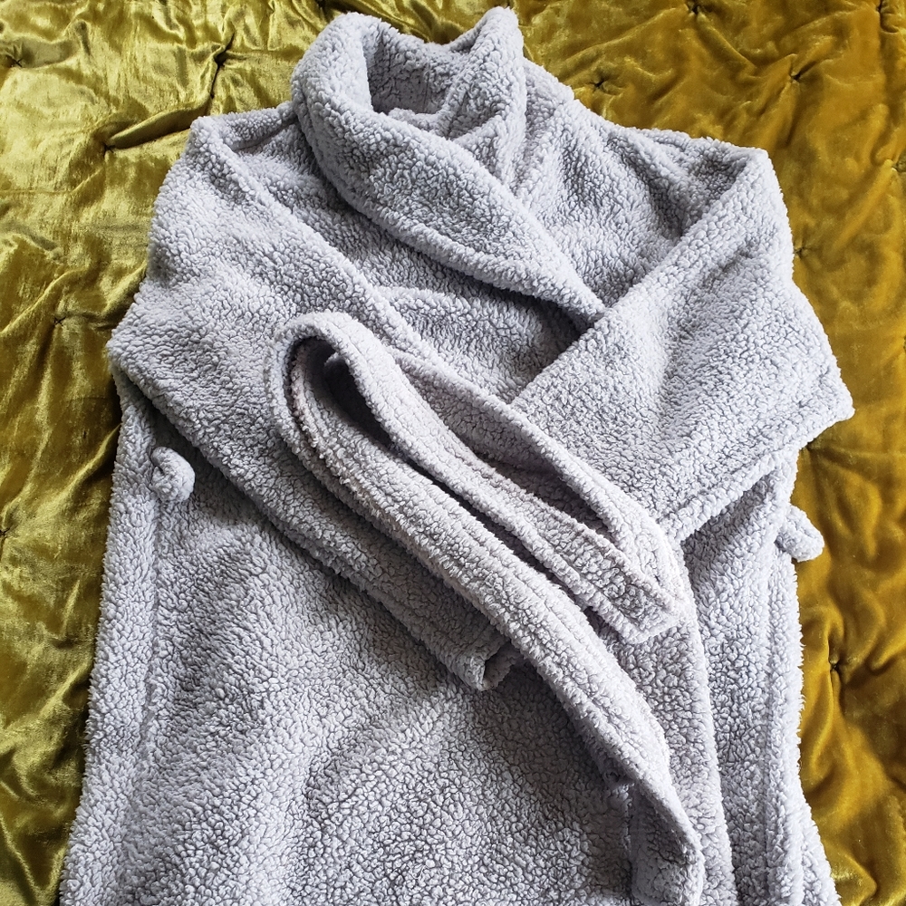 Soft comfy robe, gray XL